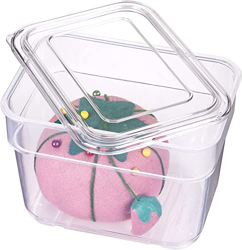 ArtBin 6969AG Bins with Lids 3-Pack, [3] Small Art & Craft Organizer Boxes, Clear
