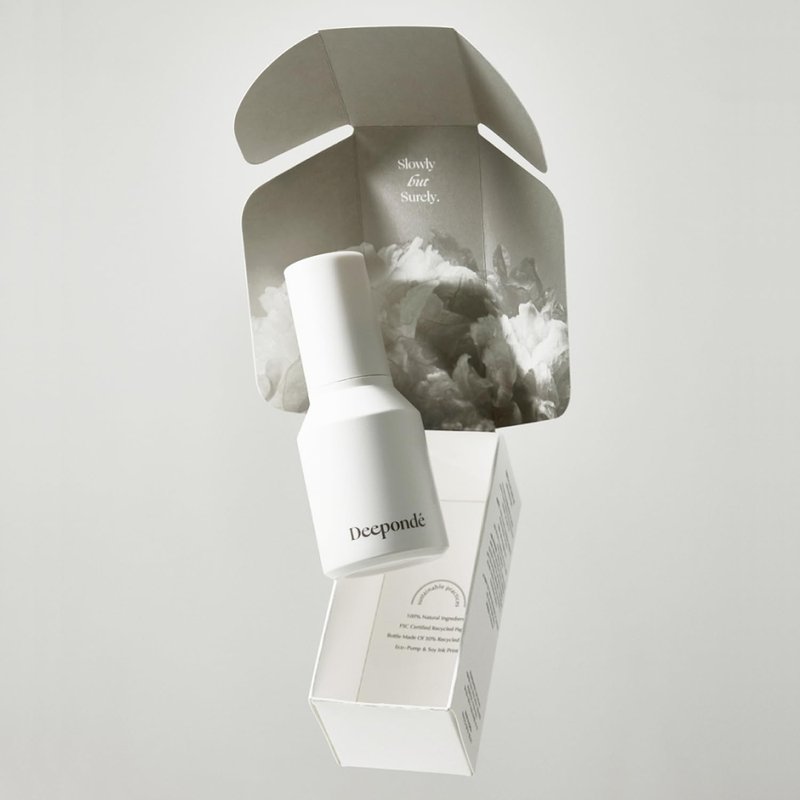 Deeponde Signature Origin 100 Ampoule - Tremella Fuciformis Extract 100% | Elasticity, Lifting, Moisturizing, 1.69 Fl Oz