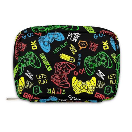 Kids Toiletry Bag for Boys, Cute Small Video Games Wash Bag for Little Young Boys Waterproof Cosmetic Weekender Bag Toddler Traveling Toiletries