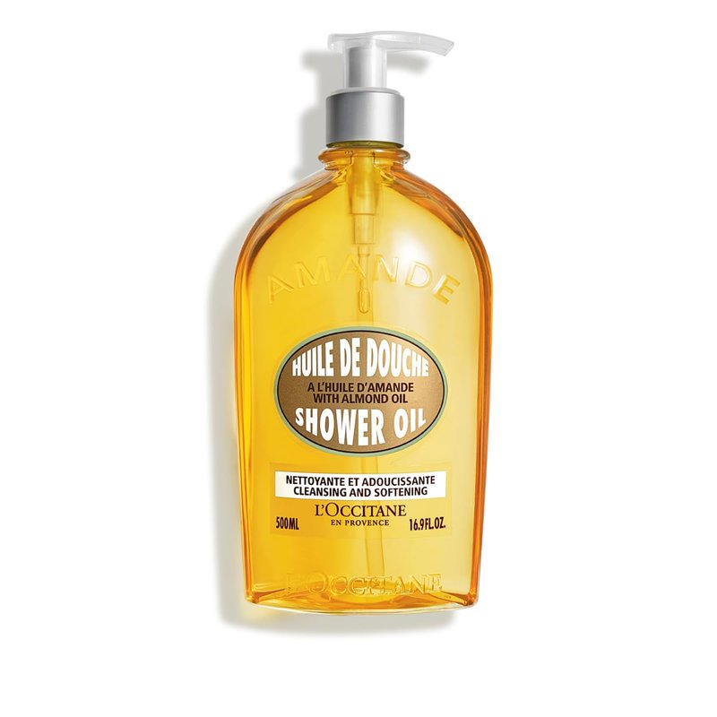 L'OCCITANE Almond Shower Oil - Cleansing & Softening Body Wash | Nourishing Milky Lather for Smooth Skin