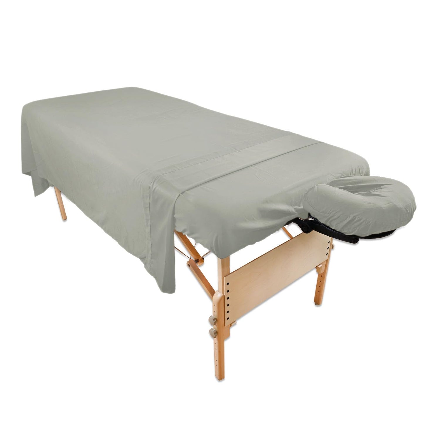 Body Linen Tranquility Microfiber Massage Sheet Sets Lightweight, Long-Lasting Microfiber Massage Table Sheet Set - Stain-Resistant, Soft and No Pilling - 1 Pack, Mirage Gray