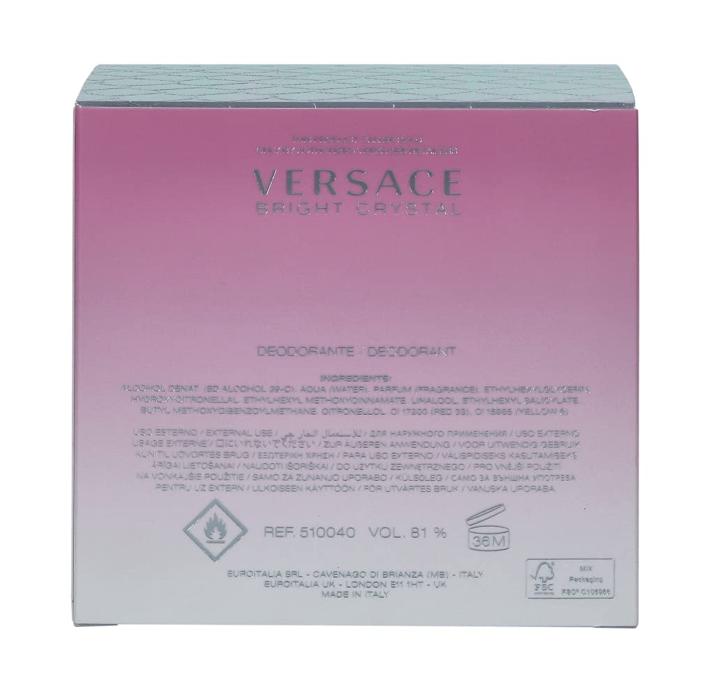 Versace Bright Crystal by Versace for Women 1.7 oz Perfumed Deodorant Spray