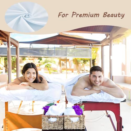 4 Sets Extra Thick Massage Table Sheets Sets Soft Premium Microfiber 3 Piece Set Massage Sheet Set for Salon Spa Bed Include Fitted Covers Flat Sheets Face Cradle Cover