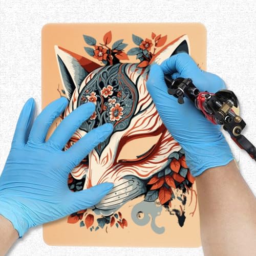 3MM Tattoo Practice Skins, CINRA Fake Skin Practice 20Pcs Tattoo Skin Practice 8x6" Double Sides Tattoo Skins Soft Rubber Blank Microblading Eyebrow Practice Skin for Tattoo Practice Tattoo Supplies