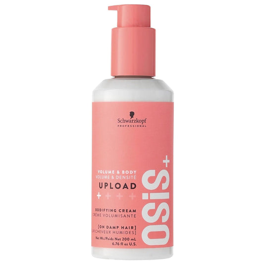 OSiS+ Upload Volume & Body Cream for Hair, 6.75 oz – Light Hold Volumizing Hair Treatment – Creates Volume & Fuller Hair - Vegan Formula with Heat Protection