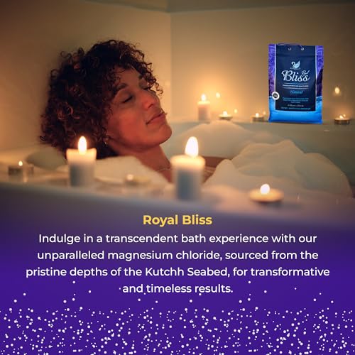Royal Bliss Magnesium Bath & Foot Soak | Salt Flake 15 LB (240 OZ), Super Value Pack | Natural Salts for Relaxation, Wellness & Muscle Relief, Soaking, Recovery & Stress Relief - 15 LB (240 OZ)