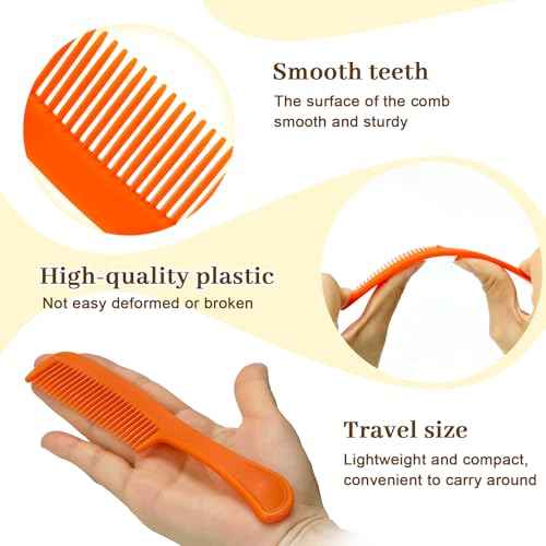 100 pcs Combs In Bulk Individually Wrapped, 4 color Pocket Hair Combs Set for Women, Men and Kids, Colorful Travel Comb Bulk for Airbnb Homeless Hotel Shelter Home Charity