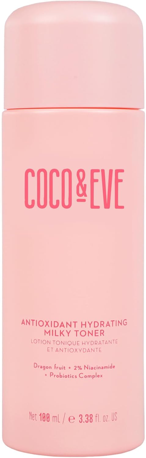 Coco & Eve Antioxidant Hydrating Milky Toner - Boost Radiance & Hydration | 3.38 fl oz