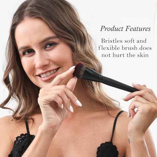 ZAMEL 26Pcs Black labeled Makeup Brushes Set Professional,Full Face ULTRA SOFT Hair Makeup Brush Set Contains large powder Foundation Ultimate Blending Make up Brush set Blush Concealers Eyeshadow