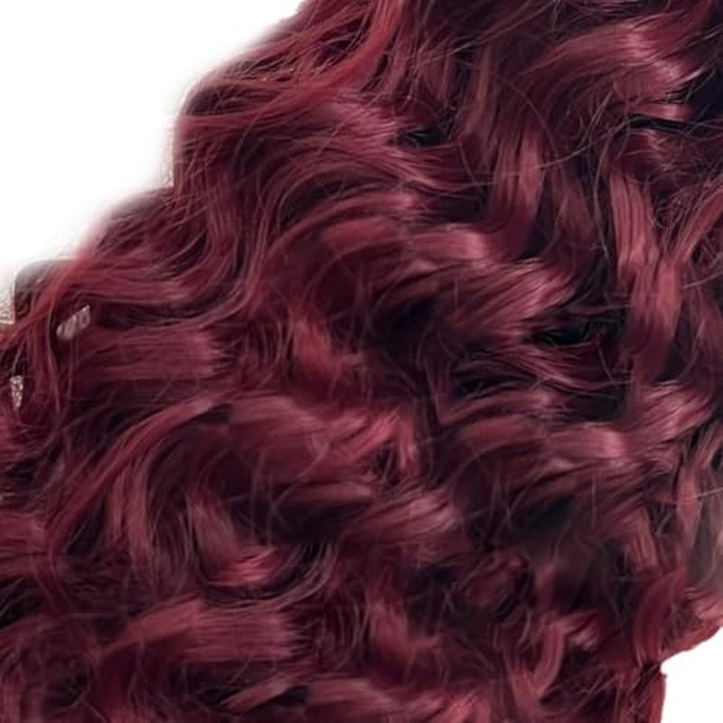 Augfst Brazilian Virgin Human Hair Bundles Burgundy 99J Water Wave Curly Human Hair Bundles 22 24 26 inch Unprocessed Brazilian Wine Red Quick Weave Hair for Black Women