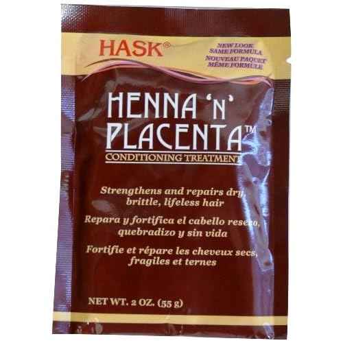 HASK Pks Henna & Placenta 2 Ounce Conditioning Treatment (12 Pieces) (59ml)