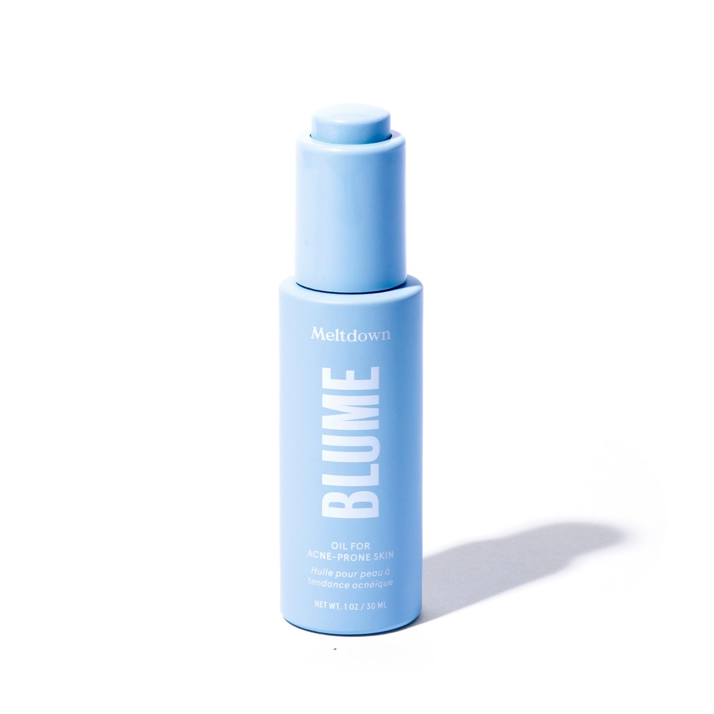 Blume Meltdown - Blue Tansy Face Oil - Acne Treatment + Pore Minimizer - Skin-Smoothing Face Serum with Black Cumin Seed & Rosehip Oil - Helps Calm Redness and Improve Texture (1 Fl oz)