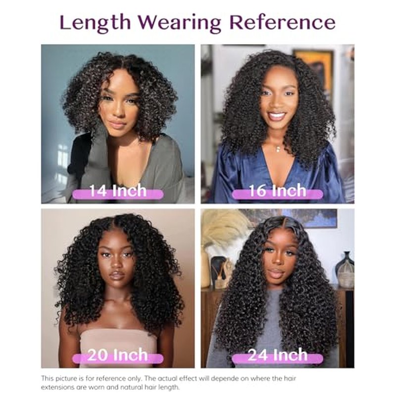 IDN BEAUTY Seamless Clip In Hair Extensions Human Hair, Kinky Curly 18 Inch 110g 7pcs Natural Black Seamless Curly Clip Ins Remy Human Hair Seamless Clip Ins For Black Women PU Weft Invisible Edge