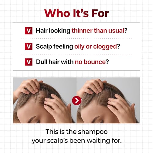 KUNDAL Korean Caffeine Scalp Shampoo [Cherry Blossom] ? Sulfate-Free Hair Care with Menthol & Botanical Extracts ? For Fuller-Looking Hair, Scalp Refresh & Strength ? 16.9 Fl Oz