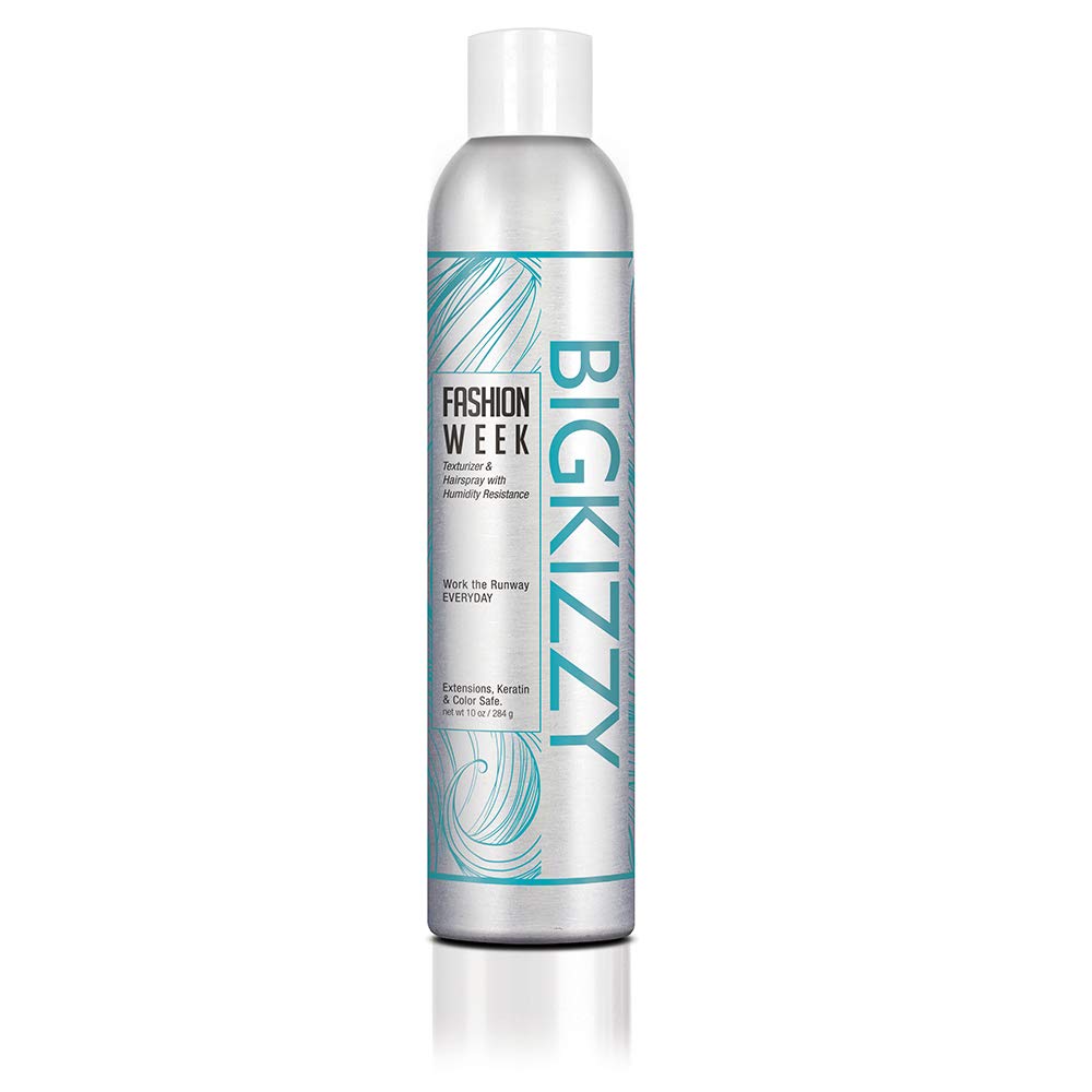 Big Kizzy Fashion Week Hairspray & Texture Spray - Medium Hold Setting Spray for All Day + All Hair Types - Anti-humidity & Volumizing Root Lift Aerosol, 10oz