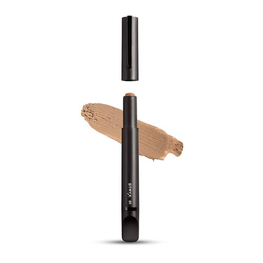 Stryx Concealer Stick Tool for Men, Medium Mahogany - Natural Pigments Hides Imperfections, Acne, Razor Burns, Scars, & Rosacea - Highly Adaptable Shades for Easy, Undetectable Coverage