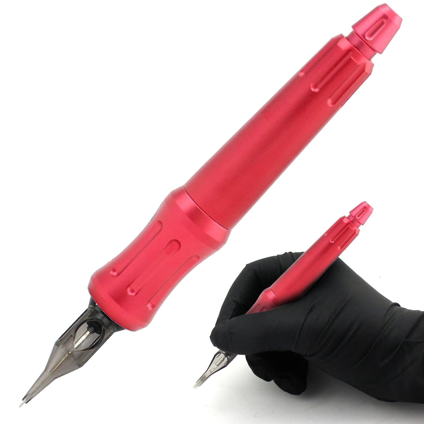 Denergy Tattoo Hand Poke a Stick Tattoo Pen Tool Aluminum Beginner Diy Home Tattoo Supply (Red)