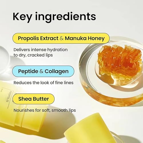 Honey Lip Butter, 12hrs Long-lasting Moisture, Gentle Exfoliation, Hygienic Twist Dispenser,korean skin care