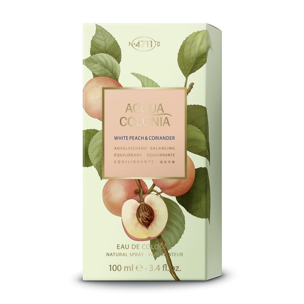 4711 Acqua Colonia White Peach & Coriander Unisex EDC Spray - 3.4 oz Fragrance