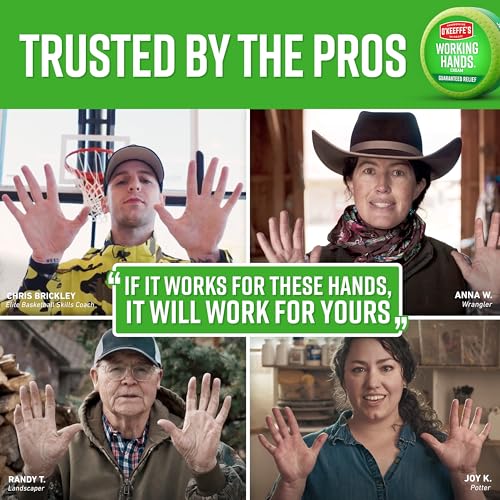 O'Keeffe's Working Hands Hand Cream for Extreme Dryness - 3 oz Tube (2 Pack) - Repairing Skincare for Cracked, Dry Hands