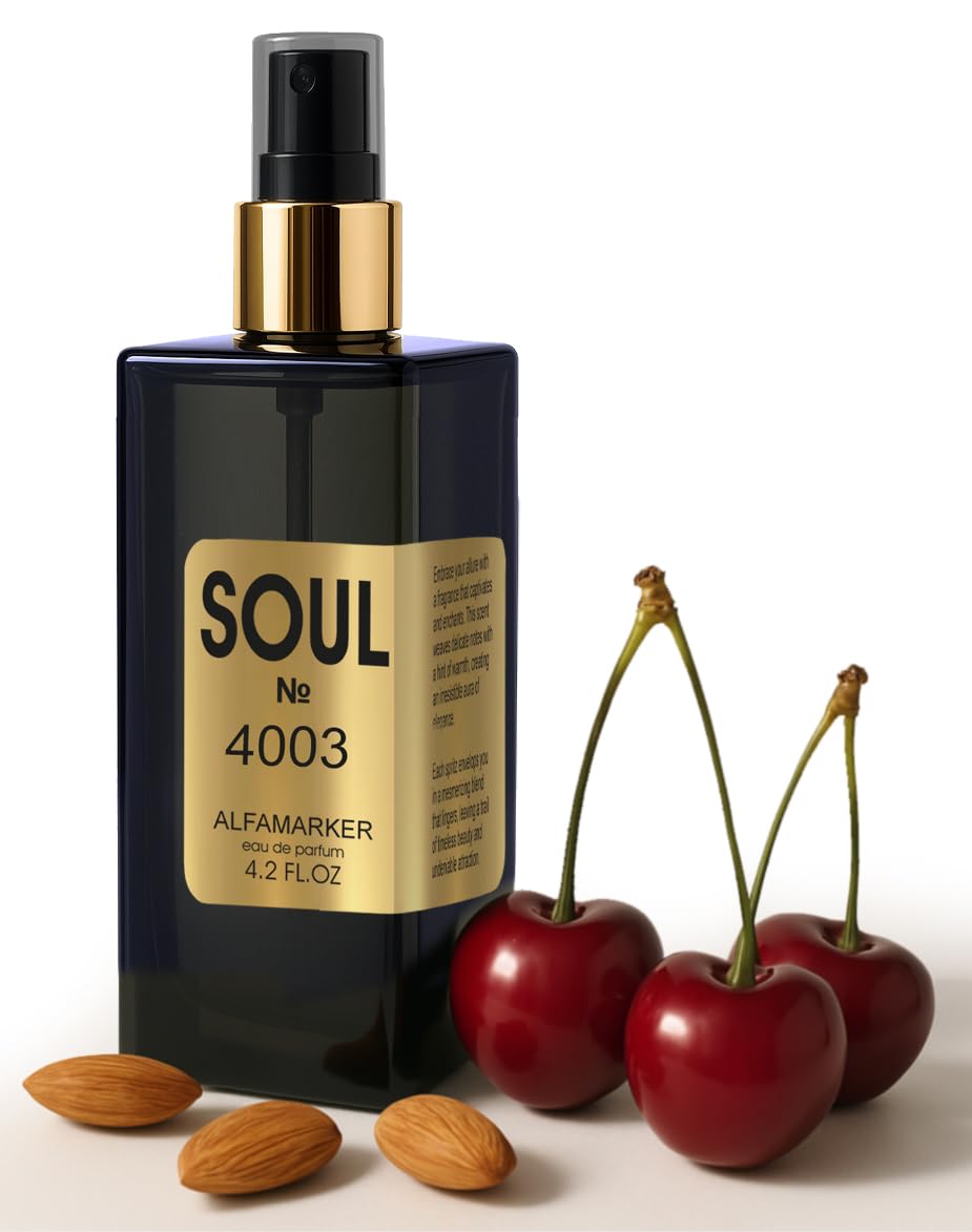 ALFAMARKER SOUL №3501 Love and don't worry – Perfume for Women | Long Lasting Eau de Parfum Spray 4.0 Fl Oz / 120ml | Boutique-Inspired Oriental Sweet Women’s Fragrance (4 Fl Oz, Liquid Cherry)
