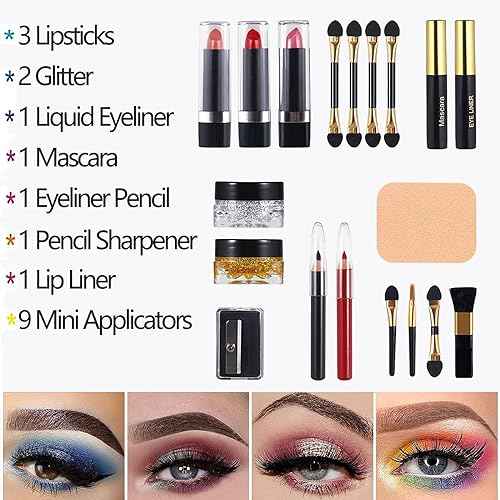 58 Color Professional Makeup pallet, Makeup Kit for Women Full Kit,All In One Makeup Set,Makeup Gift Set for Women&Girls&Teen (331N)