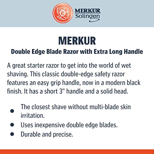 MERKUR Black Handled MK-30B Double Edge Safety Razor