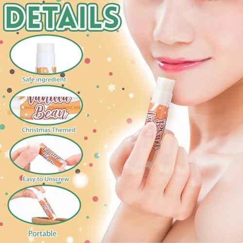 Loopeer 48pcs/24sets Christmas Hand Cream and Lip Balm Gift Sets for Women Travel Hand Lotions Moisturizing Lip Care Lipstick for Dry Cracked Christmas Stocking Stuffer Xmas Bulk Gift Coworker Adult