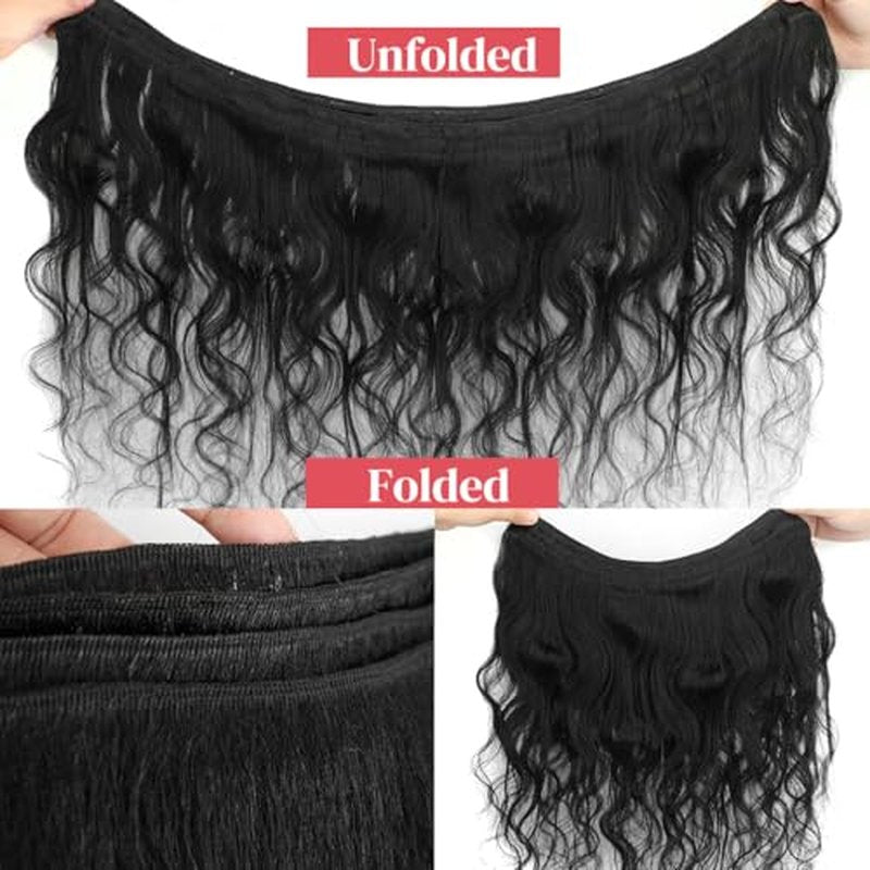 Body Wave Bundles Human Hair 20 22 24 Inch 12A Grade 100% Unprocessed Brazilian Virgin 3 Bundles Human Hair Natural Black