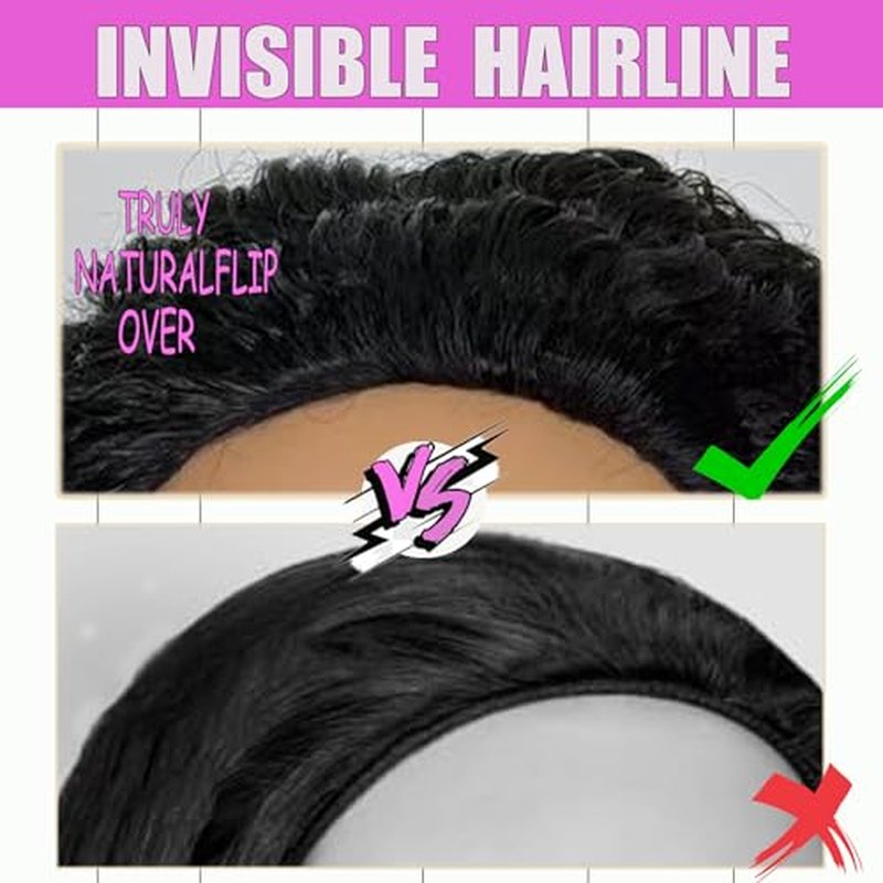 22 Inch Half Wig Human Hair 200% Density Jerry Curly Half Wig 3 In 1 Seamless Flip Over Glueless Wigs Human Hair with Drawstring Beginner Friendly Curly Headband Wig Human Hair for Women Daily Wear