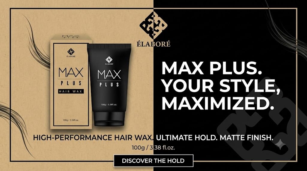 Elabore MAX Plus Hair Wax. / 100ml (Men's Hair Styling Wax)