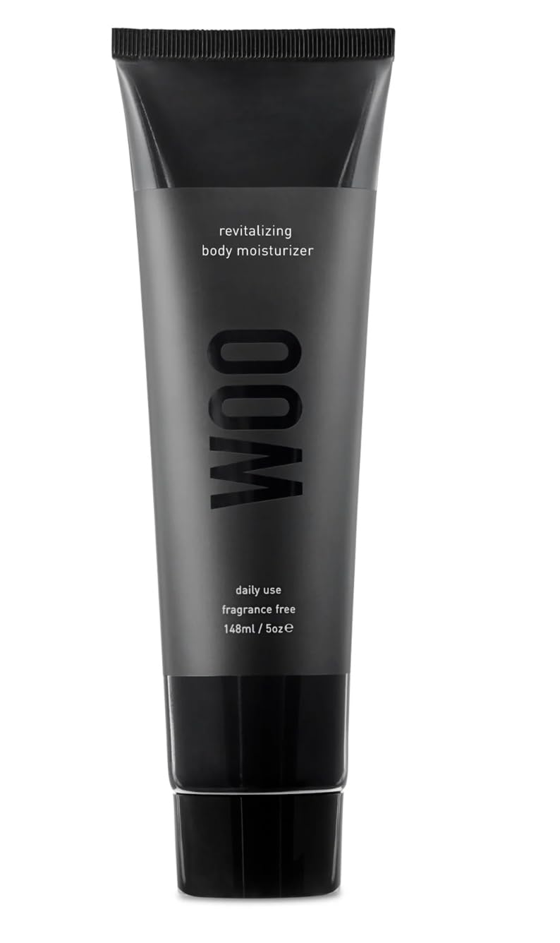WOO SKIN Revitalizing Body Moisturizer - Lightweight Fragrance-Free Hydration for Dry, Sensitive and Tattooed Skin with Ceramides, Green Tea Extract and Vitamin E