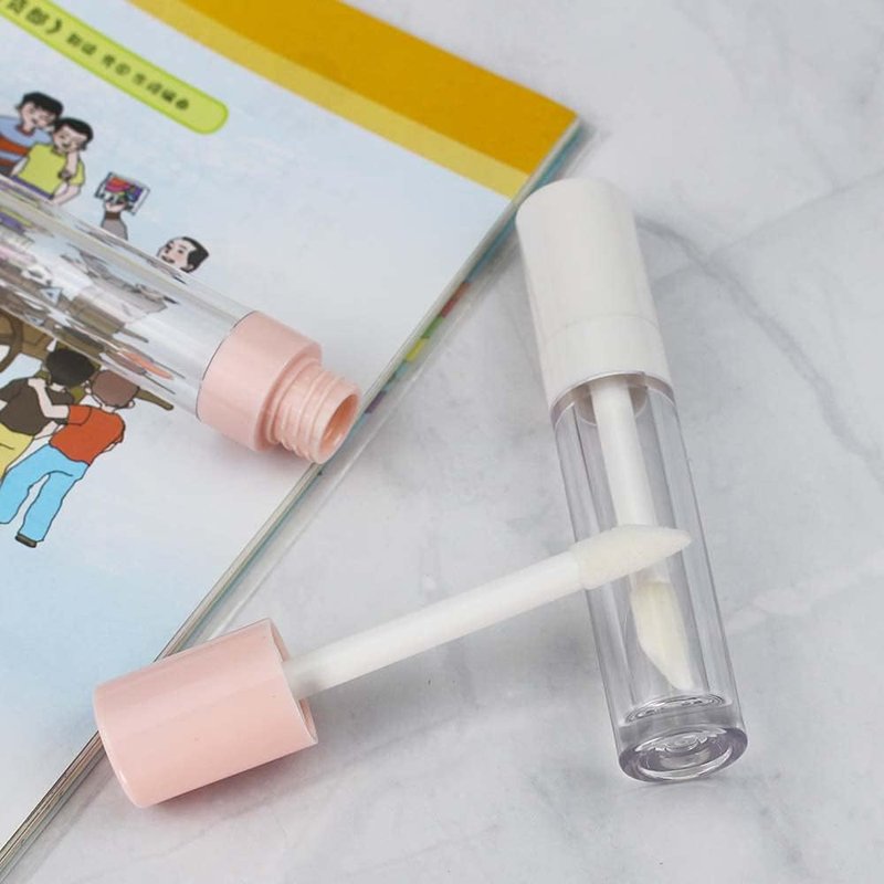 Pink Lip Gloss Tubes - 30pcs 8ml PETG Containers with Big Doe Foot Wand | Ideal for Lip Gloss & Concealer