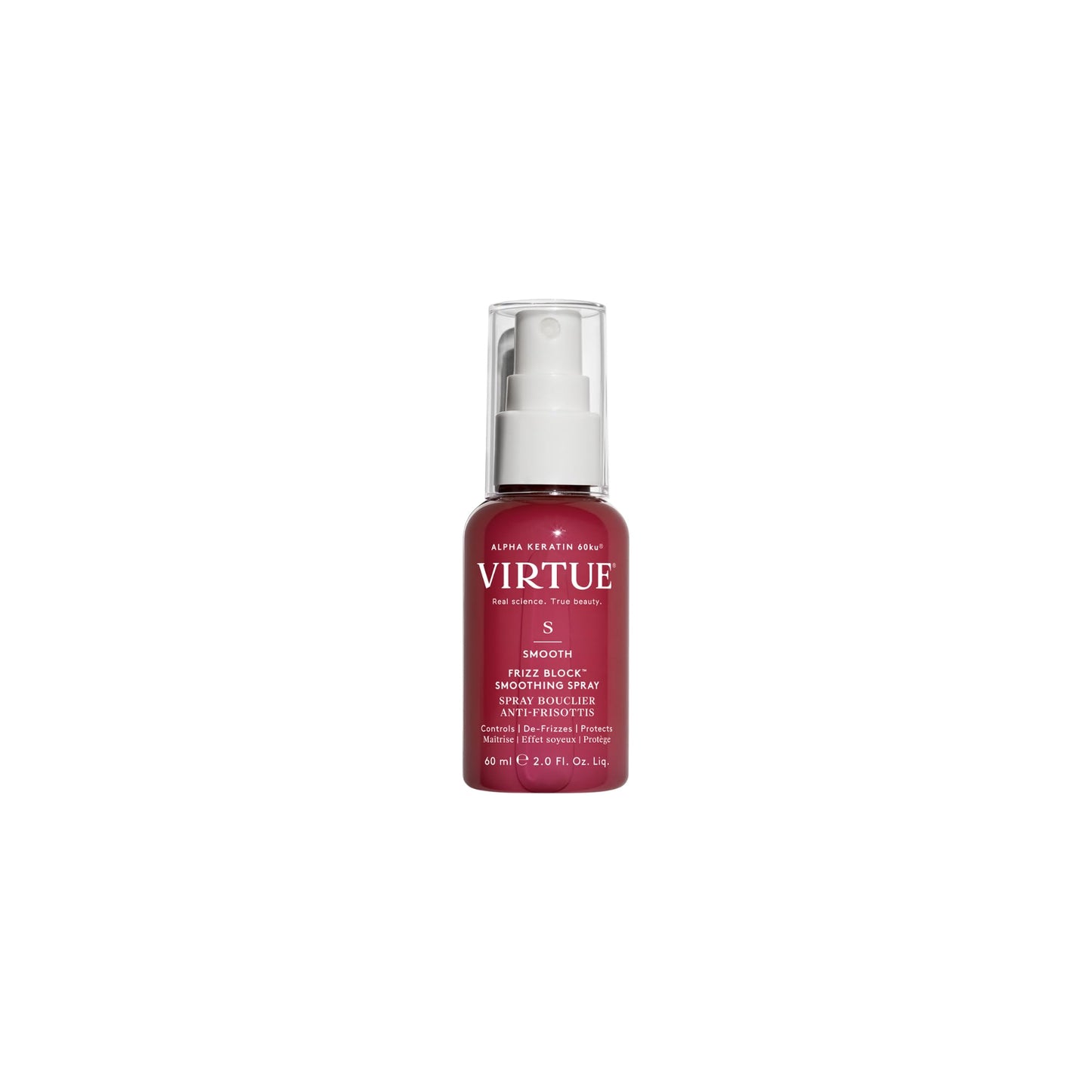 VIRTUE Smooth Spray, Frizz-control,Heat Protectant, UV Protection, 4 Fl Oz