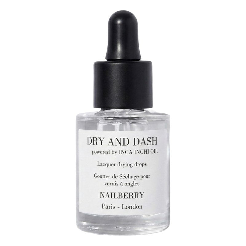 Nailberry Dry and Dash Lacquer Drying Drops | Oxygenated, Quick Dry Nail Drops | Accelerates Nail Polish Drying Time | Smudge-Free Finish | Vegan | Certified Halal & Cruelty Free | 12-Free | 11 ml