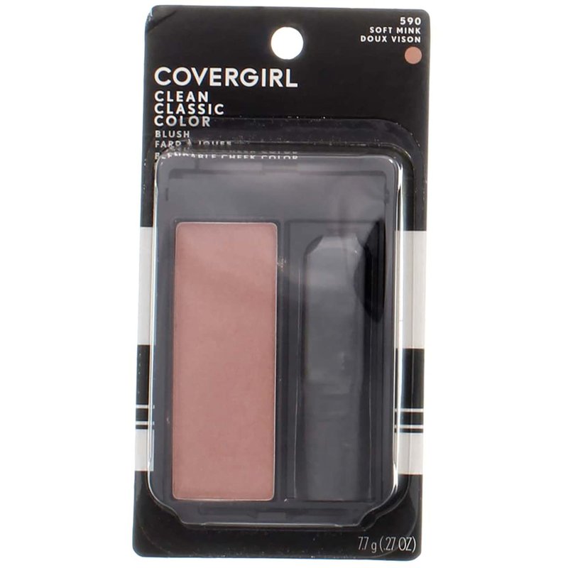 CoverGirl Classic Color Blush - Soft Mink 590 | Long-Lasting Formula, 0.3 oz (Pack of 3)