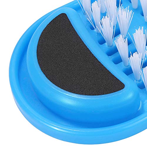 EVERMARKET Simple Feet Cleaner, Magic Foot Scrubber, Exfoliating Easy Feet Cleaning Brush, Foot Shower Spa Massager Slippers for Unisex Adults