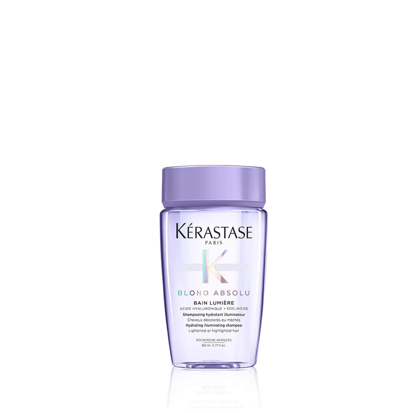 Kerastase Blond Absolu Lumière Illuminating Shampoo For Lightened & Highlighted Hair - Intensely Hydrates & Illuminates Shiny Hair, Removes Impurities & Pollution, 2.7 Fl Oz, Travel Size