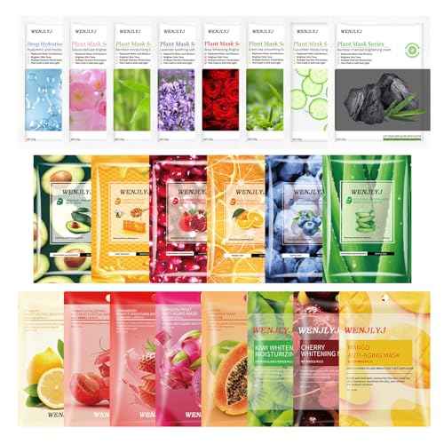 22PCS Face Mask Set,Moisturizing Facial Sheet Mask,Hydrating Face Mask Skin Care