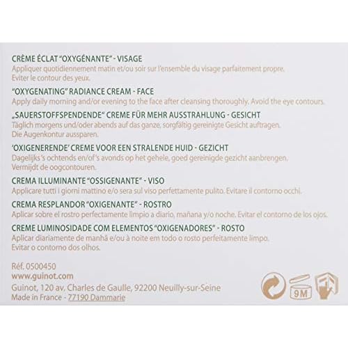 Guinot Bioxygene Oxygenating Radiance Cream for Face, 1.6 oz