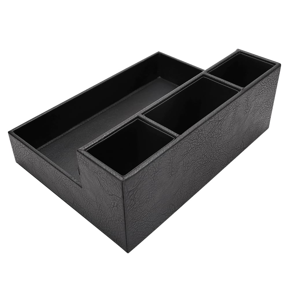 Barber Storage Box,Hairdressing Tool Holder, Multifunctional Detachable Large Storage Box, Shear Holder PU Leather Salon Scissors Holder, Hair Cutting Tools Storage Case for Barber Accessories(Small)