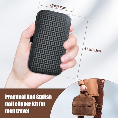 Manicure Set 10 in 1 Mens Gifts Nail Clipper Kit Travel Nail Set for Men and Women, Mens Nail Grooming Kit Birthday Thanksgiving Day Gifts for Him Her Boys Girls Husband Boyfriend