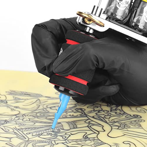 COHEALI 10pcs Tattoo Grip Foam Tube Grips Pen Covers Machine Sleeve Accessories for Tattooing Red