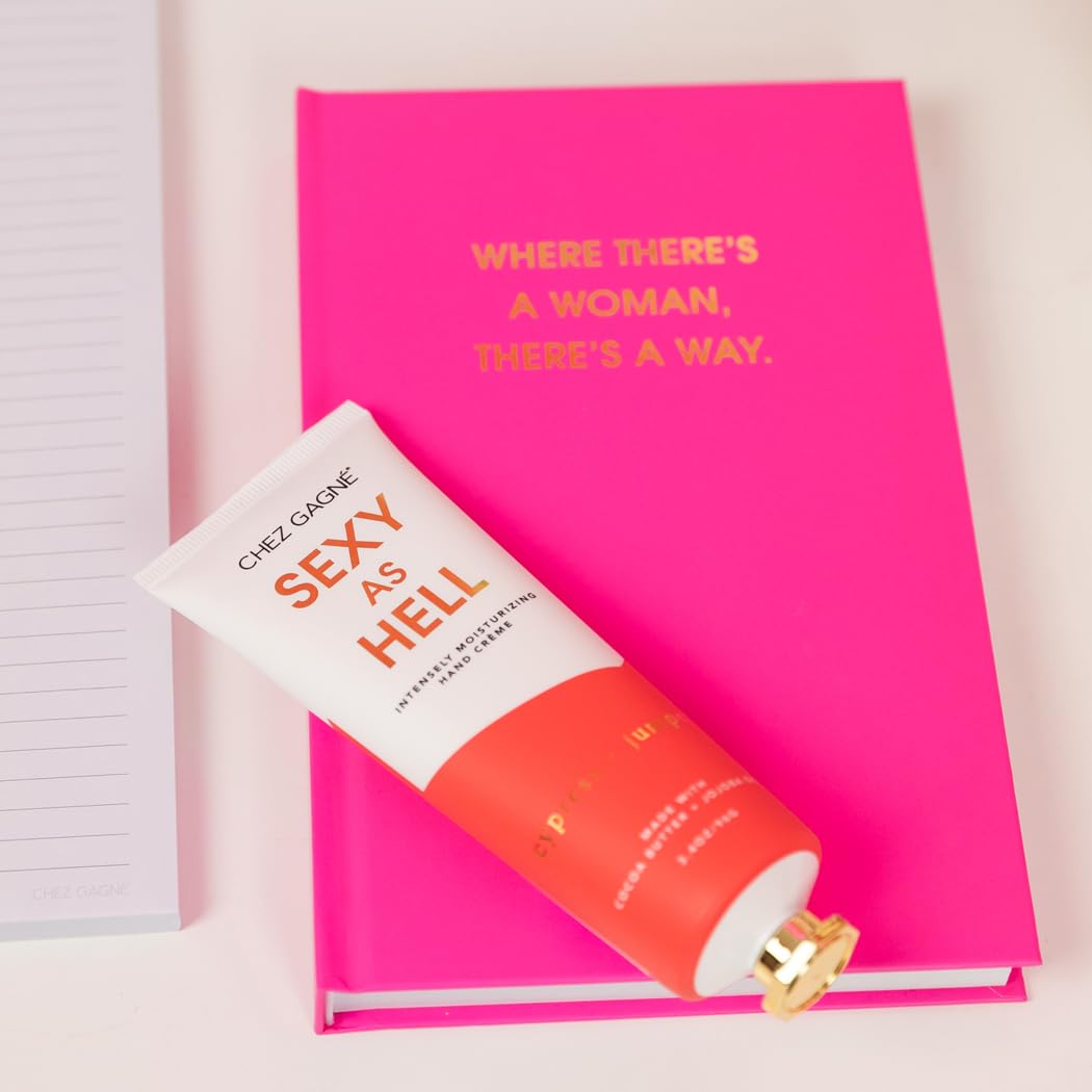 Chez Gagné Intensely Moisturizing Vegan Hand Cream, Jojoba Oil Cocoa Butter,Non-Greasy, Fast-Absorbing, USA - (Cypress + Juniper - Sexy as Hell) - Valentine's Day Gift