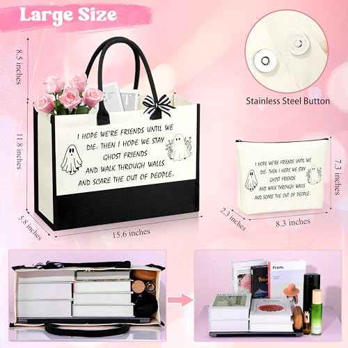 Halloween Gifts Best Friend Birthday Gifts For Women Friendship Gift for Women Friends Soulmate Sister Tote Bag