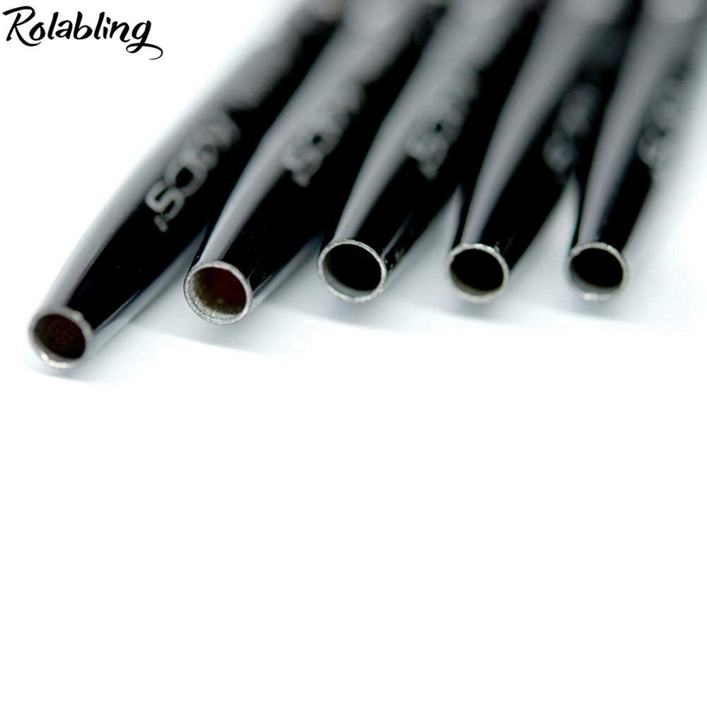 Rolabling 5Pcs Kolinsky Acrylic Nail Brush Nail Painting Pen Brushes Set