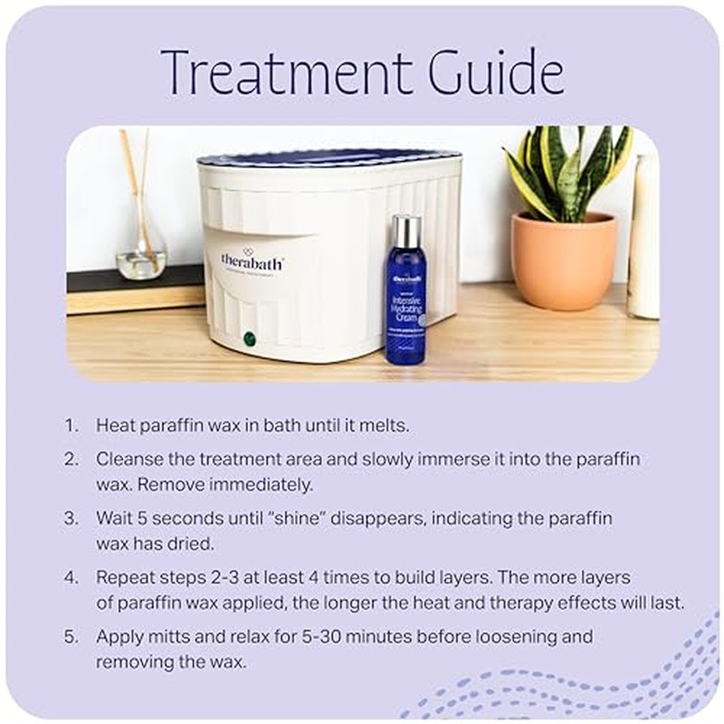 Therabath Hand ComforKit for Paraffin Wax Bath, Arthritis and Skin Therapy, Includes 2 Insulated Mitts, 100 Liners, 4 oz. Pre-Treatment Spray and Intensive Hydrating Cream, Home and Spa, Made in USA