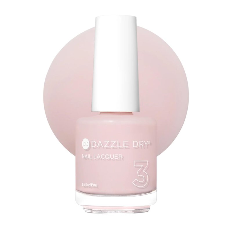 Dazzle Dry Nail Lacquer (Step 3) - Mind Your Mani - A pale, barely there nude with pink undertones. Sheer cream. (0.5 fl oz)