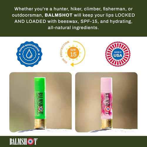 BALMSHOT Lip Balm 4 Pack (Minty Combo Variety Pack)