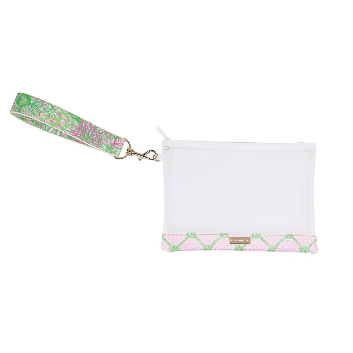 Lilly Pulitzer Small Makeup Bags, Cosmetic Zipper Pouches for Travel and Purse, Set of 3, Lime Feeling Good